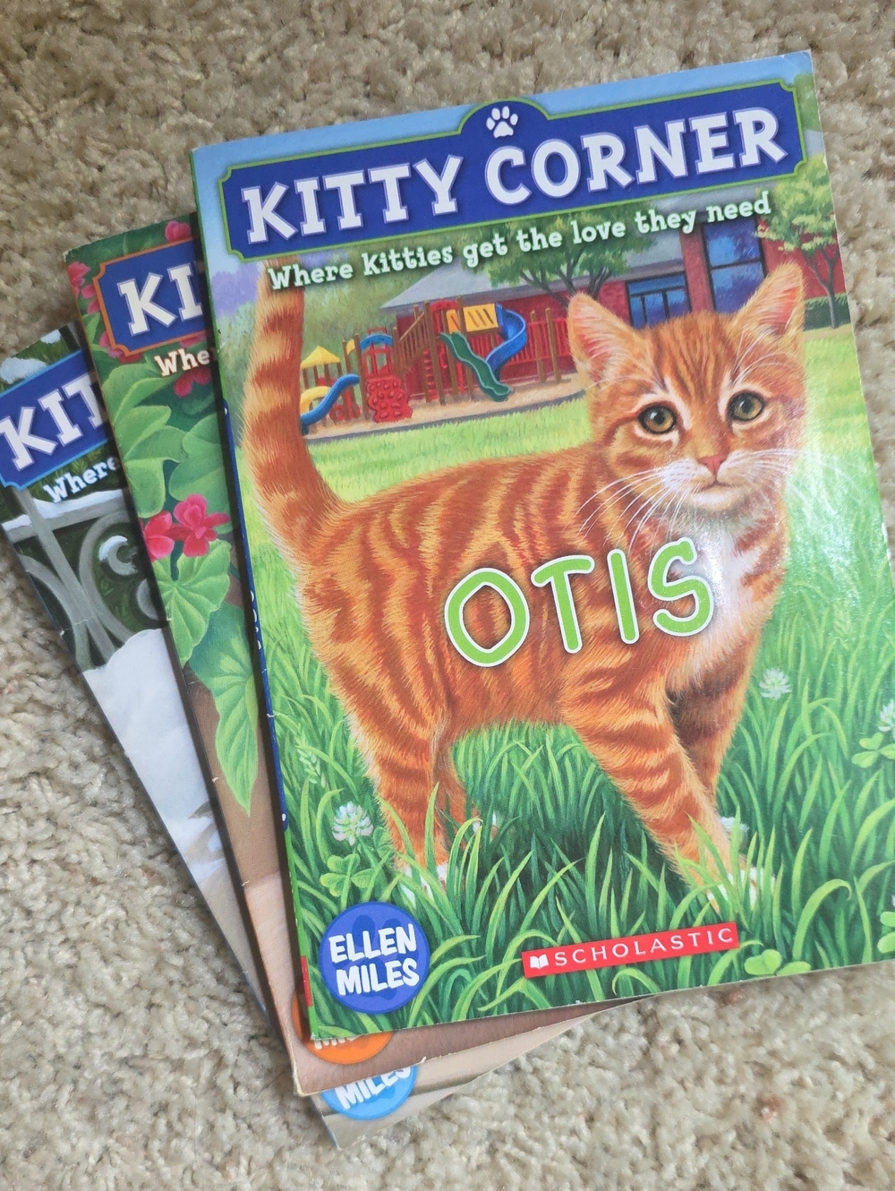 Scholastic Kitty Corner: Otis, Callie, & Domino Book Set of 3 Paperback Books